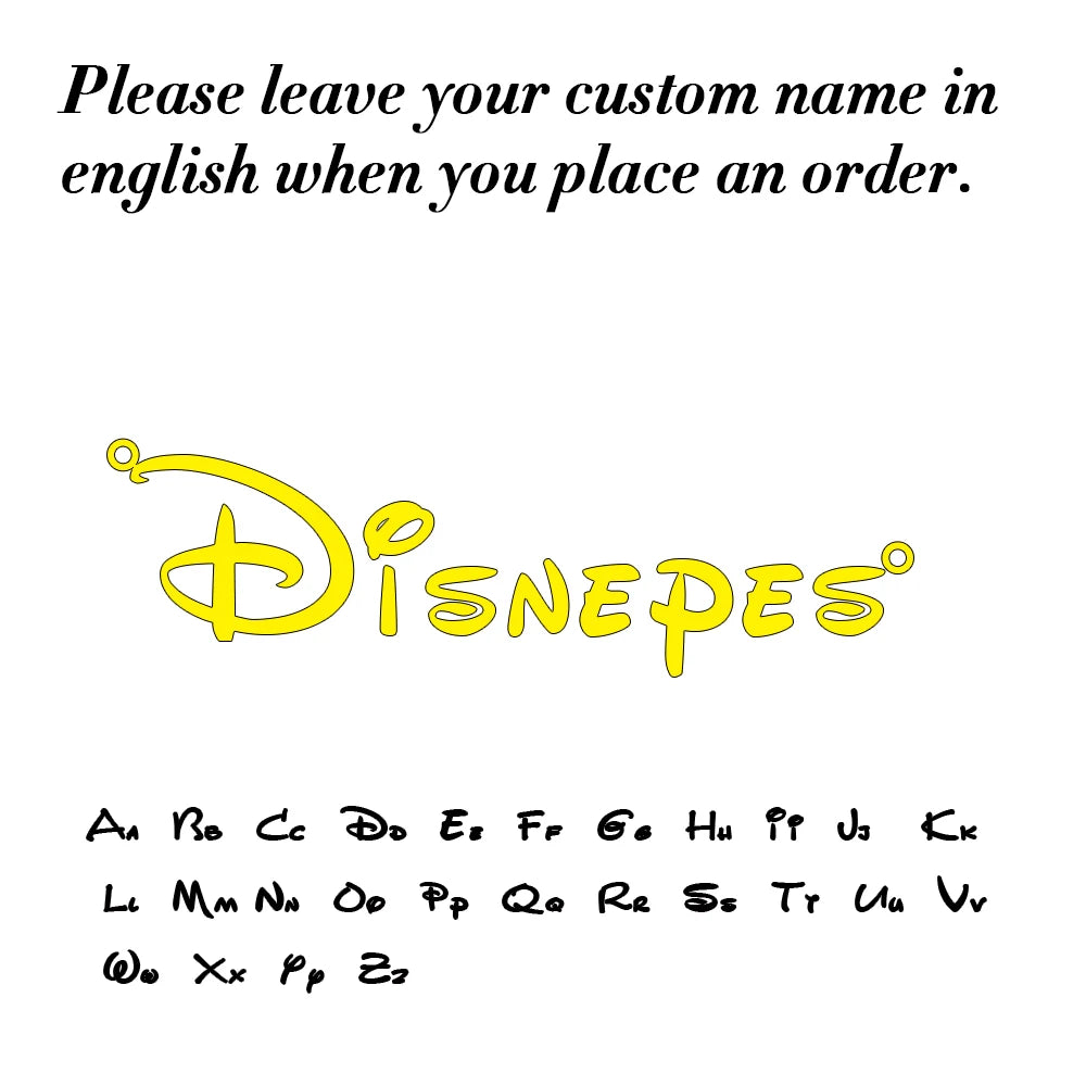Personalized Cursive Name Necklace – Stainless Steel Pendant Chain