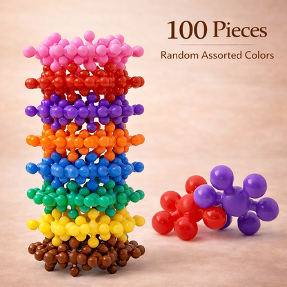 50–190 Piece Rotatable Snowflake Building Blocks – Creative DIY Educational Toy for Children