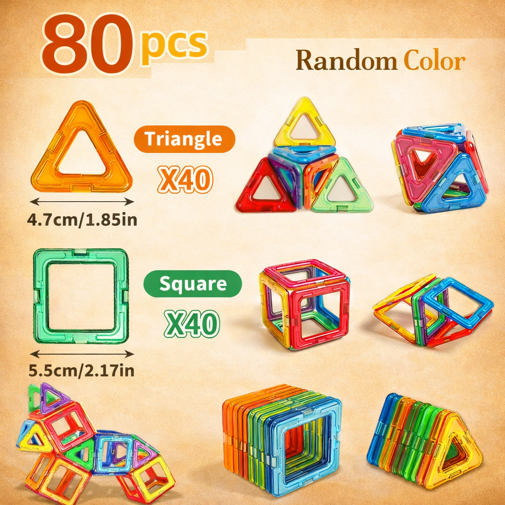Magnetic Building Blocks – Creative STEM Learning Toy