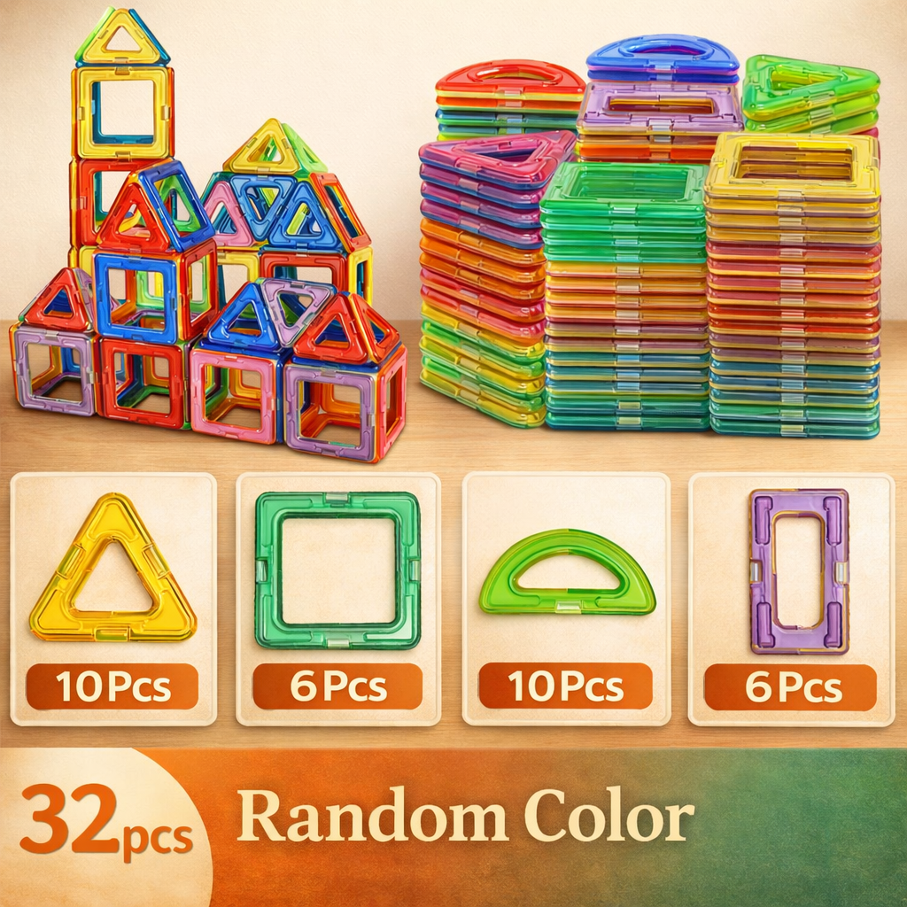 Magnetic Building Blocks – Creative STEM Learning Toy