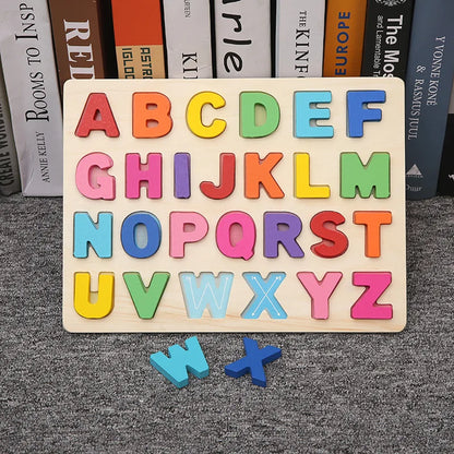 Montessori Wooden Shape Matching & Building Blocks Toy for Kids