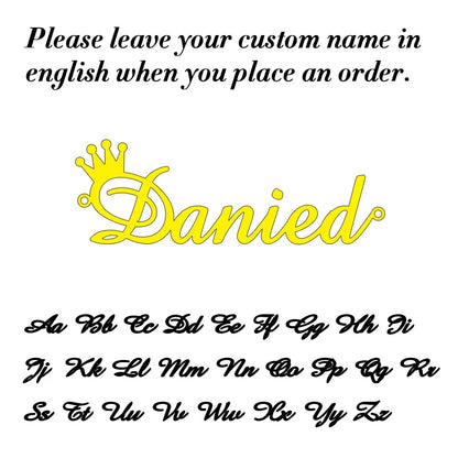 Personalized Cursive Name Necklace – Stainless Steel Pendant Chain