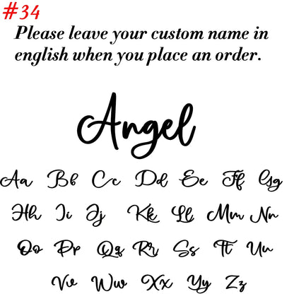 Personalized Cursive Name Necklace – Stainless Steel Pendant Chain