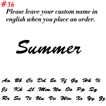 Personalized Cursive Name Necklace – Stainless Steel Pendant Chain