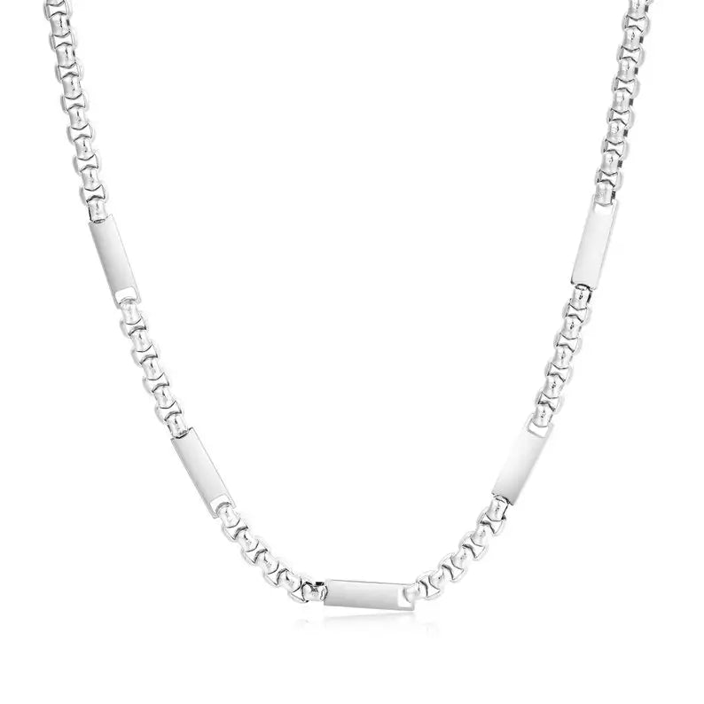 Personalized Name Bar Necklace for Men (1–5 Names)